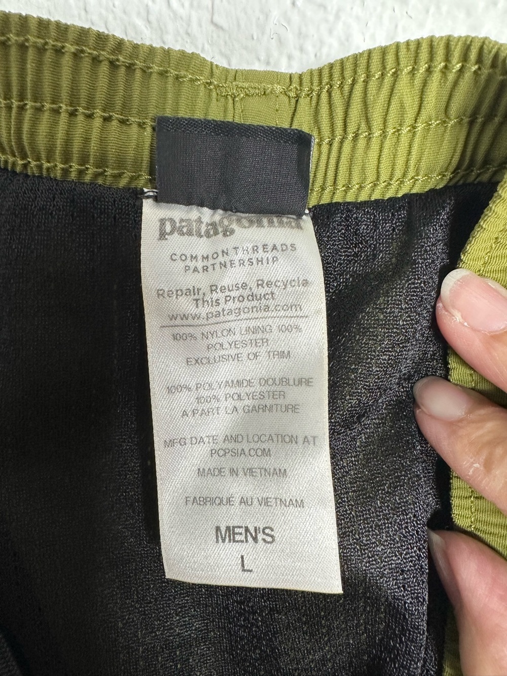Patagonia Baggies Men’s Nylon Swim Trunks Shorts with Mesh Liner Size L - Picture 7 of 10